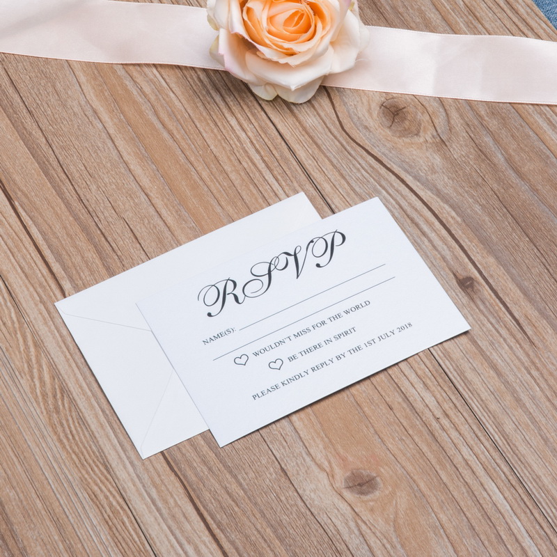 Klassiche Glitter Silber Hochzeitskarte mit peach Schleife GLK019