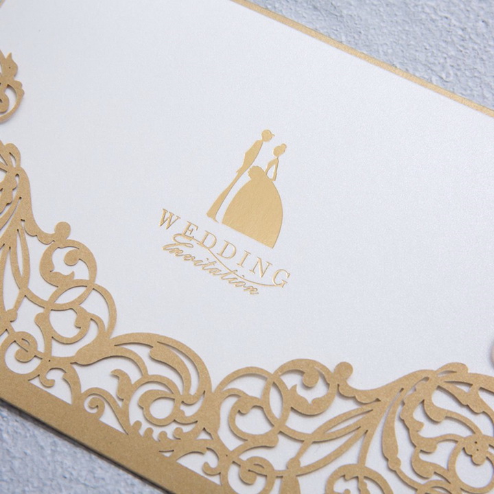 goldene kirliche Hochzeit Einsteckkarten Einladungen KPL045